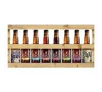 LES BRASSEURS SAVOYARDS-Coffret bois 8 bières bio Brasseur Savoyard - 33 cl