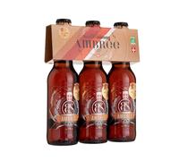 LES BRASSEURS SAVOYARDS-Pack bière BS ambrée bio Brasseurs Savoyards - 3 x 33 cl