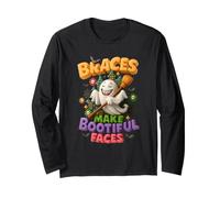 Les Bretelles Font de Beaux Visages Groovy orthodontiste Halloween Manche Longue