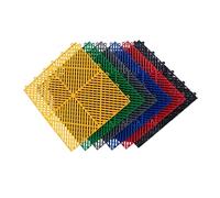 Les Briques Lourdes, Carreaux de Verrouillage de Drainage en polypropylène 40x40x1.8cm Multi4/8/16/20 pièces(Green,16 Pieces)