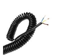 Les broches de câble en spirale à ressort à fil noir à 3 conducteurs 0.2mm/0.5mm/1.5mm peuvent étendre les fils de traction 15/17/18/20/24AWG ( Size : Stretch 1.2 Meter , Color : 24 AWG 0.2mm )