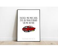 Les bronzés font du ski - Vous urinez sur ma voiture - Affiche - Poster - Impression (Fichier numérique)