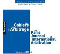 Les cahiers de l arbitrage n 4-2019 Collectif (Auteur)