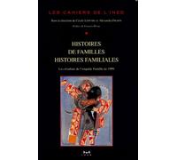 Les Cahiers De L'ined N° 156 - Histoires De Familles, Histoires Familiales - Les Résultats De L'enquête "Etude De L'histoire Familiale" De 1999
