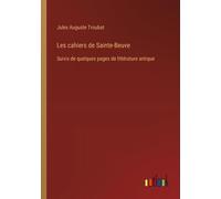 Les Cahiers De Sainte-Beuve