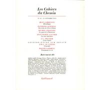 Collectif – Les Cahiers du chemin, n°19 – 15 octobre 1973 – Broché (Gallimard)