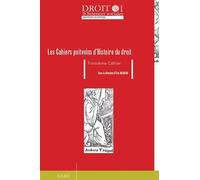 Les cahiers poitevins d'histoire du droit Troisieme cahier - Gojosso e. - Univeau Poitiers Pu.juridiques - broché - Etude