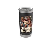 Les calories de pêche ne comptent pas sur Funny Bear Burger Gobelet isotherme en acier inoxydable double paroi