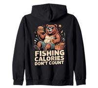 Les Calories de pêche ne comptent Pas sur Funny Bear Burger Sweat à Capuche