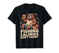 Les Calories de pêche ne comptent Pas sur Funny Bear Burger T-Shirt