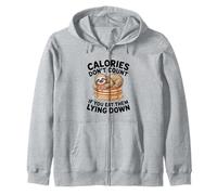 Les Calories des crêpes paresseuses Amusantes ne comptent Pas Lorsque Vous êtes allongé Sweat à Capuche