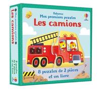 Elisa Ferro – Les camions - Mes premiers puzzles – 8 puzzles de 2 pièces – Usborne