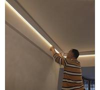 Les canaux d'aluminium Led, Profil en aluminium mené de la Manche for le bâti 1m-30m de couronne d'éclairage indirect de mur de plafond(2.1m/6.9ft)