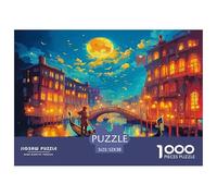 Les canaux de Venise Puzzle 1000 Pièces Educa Jouet en Bois Divertissement Créatif De l'art De La Décoration Jeu ÉduChatif Challenge Toy Adultes & Enfants des 14 Ans 52x38cm/1000pcs