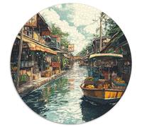 Les canaux de Venise Puzzle 1000 Pièces Educa Jouet en Bois Divertissement Créatif DécoRation Intérieure Jeu Éduchatif Challenge Toy pour Adultes Et Enfants À Partir De 12 Ans 1000pcs (67.5x67.5cm)