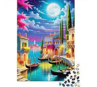 Les canaux de Venise Puzzle 1000 Pièces Educa Jouet en Bois Jeu D'Intelligence Décoration Intérieure Jeu Éduchatif Challenge Toy Adultes & Enfants des 14 Ans 1000pcs (75x50cm)