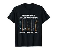 Les Cannes à pêche sont comme des croustilles Que Vous ne Pouvez Pas Avoir Juste Une T-Shirt Graphique avec Valeur