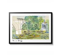 Les Canotiers La Marne de Raoul Dufy Art mural vintage Fauvisme Paysage Décoration de scène de rivière Française Affiche Cadeau Archival Mat A2 (encadré) - 59,4 x 42 cm
