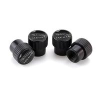 Les Capuchons de Valve pour pneus de Voiture empêchent efficacement l'eau, la Neige et la poussière de pénétrer dans Le Pneu. pour Jaguar XF, XE, XJ, XEL, XFL, E-Pace, F-Pace,Black