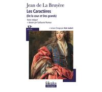 Les Caractères ("De la cour" et "Des grands") - Jean de La Bruyère - Gallimard - broché - Scolaire / Universitaire