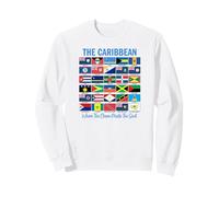 Les Caraïbes où l'océan Rencontre Les Drapeaux de l'âme Sweatshirt
