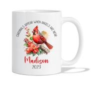 Les Cardinaux Apparaissent Lorsque Les Anges Sont Proches. Tasse À Thé Céramique Mug Durable Tasse À Café Cadeau Mignon Pour Noël Pâques Bureau 330 Ml