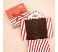 Les cartes à croquer en chocolat | Cupcake anniversaire | Chocolat personnalisé avec votre texte | Au choix lait ou noir ou blanc | Sans colorant | (Chocolat noir 73% de cacao)