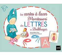Les cartes à lacer Montessori des lettres de Balthazar