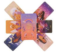 Les cartes de tarot des belles dames, un jeu de 78 cartes oracle, édition de divination anglaise Visions, jeux de plateau Papetier