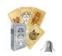Les Cartes de Tarot Wild Wolf, avec Sac de Rangement en Velours,The Wild Wolf Tarot Cards