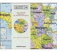 Les cartes murales de notre enfance 20 cartes détachables à afficher et à offrir - Paul Vidal De La Blache - Armand Colin - relié - Recueil
