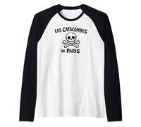 Les Catacombes de Paris Crâne et os Croisés Zine Ink Manche Raglan