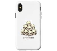 Les Catacombes de Paris Crânes pour Lumières Imprimé Vieilli Coque pour iPhone X/XS