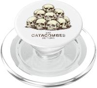 Les Catacombes de Paris Crânes pour Lumières Imprimé Vieilli PopSockets PopGrip pour MagSafe