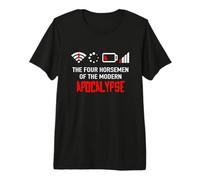Les Cavaliers Geeks de l'apocalypse Moderne T-Shirt Haut de Gamme