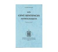 Les cent sentences astrologiqu - Claude Ptolémée - Traditionnelles Eds - broché - Guide