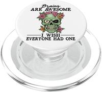 Les Cerveaux sont géniaux, j'aimerais Que Tout Le Monde en AIT Un PopSockets PopGrip pour MagSafe