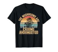 Les Champignons appellent et Je Dois y Aller T-Shirt Graphique avec Valeur