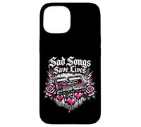 Les chansons tristes sauvent des Vies Emo Design Coque pour iPhone 15