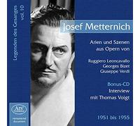 Les Chanteurs Légendaires Vol.10 / Josef Metternich