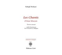 Les chants d'Omar Khayam - Sadeq Hedayat - Corti - broché - Poésie