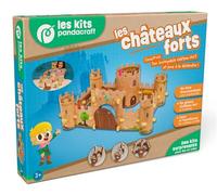 Les châteaux forts - Kit Pandacraft dès 3 ans - Construis ton incroyable château fort et joue à le défendre ! - Collectif - Pandacraft - Jeux livres objets