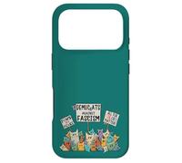 Les Chats démocrates Contre Le fascisme et pour la diversité Coque pour iPhone 17 Pro