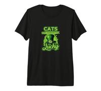 Les Chats Font de la Saint-Patrick Tous Les Jours de la Chance T-Shirt Haut de Gamme