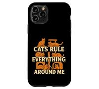Les Chats gouvernent Tout Autour de Moi Amateur de Chats Coque pour iPhone 11 Pro