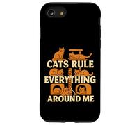 Les Chats gouvernent Tout Autour de Moi Amateur de Chats Coque pour iPhone SE (2020) / 7/8