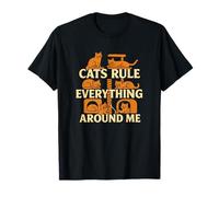 Les Chats gouvernent Tout Autour de Moi Amateur de Chats T-Shirt
