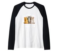 Les Chats me rendent Heureux, Les Humains me Font Mal à la tête Manche Raglan