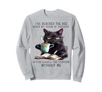 Les Chats Que J'Ai atteint l'âge quittent Souvent la Gare sans Moi Sweatshirt
