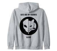 Les Chats sont Mes extraterrestres préférés (Funny Cat Alien Statement) Sweat à Capuche